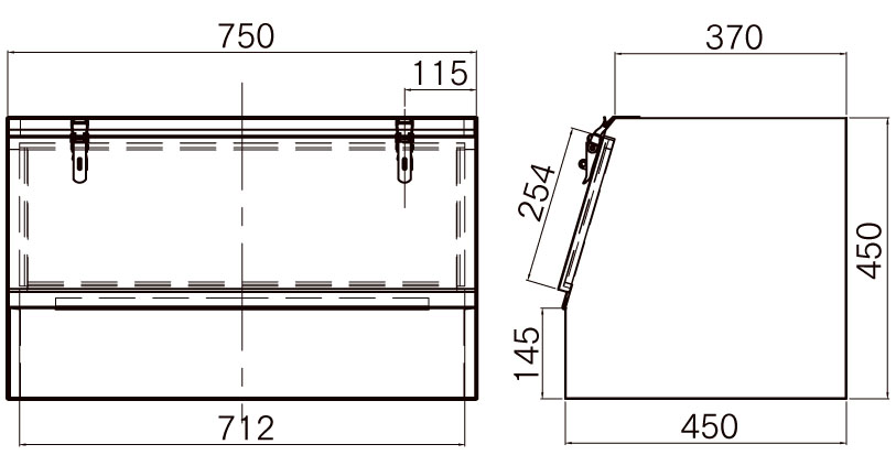 ステンレス工具箱 HFT-750 SUS304｜製品情報｜日本ボデーパーツ工業株式会社